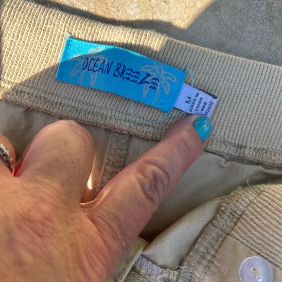 Ocean Breeze Summer Short with Roll up Tab. - Picture 2 of 3